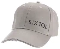Kšiltovka s LED světlem 25 lm, nabíjecí USB, maskáč, univerzální velikost - SIXTOL B-CAP Barva: šedá