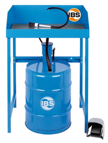 Mycí stůl typ BK 50, 50 litrů, nosnost 50 kg, elektrické čerpadlo a štětec - IBS Scherer