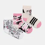Dětské ponožky adidas Performance 3-pack růžová barva, JX1424