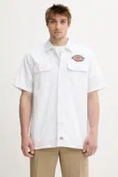 Košile Dickies pánská, bílá barva, relaxed, s klasickým límcem, DK0A4XRRWHX1