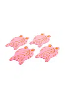 Sada podložek pod sklenice Helio Ferretti Tiger 4-pack růžová barva