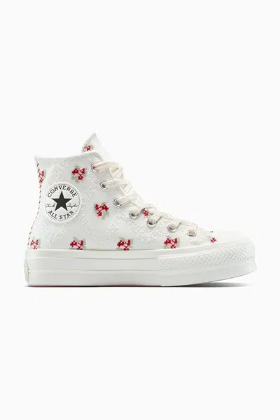 Kecky Converse Chuck Taylor All Star Lift bílá barva, A13659C