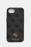 Obal na telefon Guess iPhone 16e černá barva, GUHMPSE4P4SM4MK