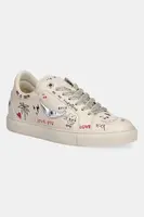 Kožené tenisky ZADIG&VOLTAIRE Fly On Love béžová barva, SWSN01568