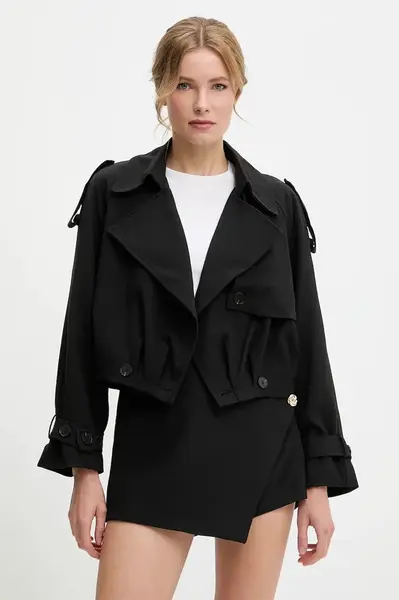 Bunda Answear.LAB černá barva