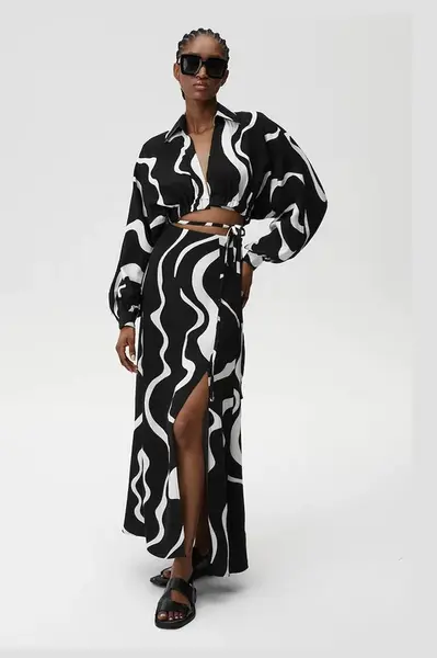 Košile s příměsí lnu Undress Code Mamma Mia Shirt