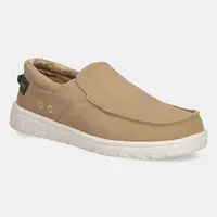 Tenisky Jeep SAMOA SLIP ON CVS hnědá barva, JM51033A