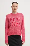Svetr Pepe Jeans PANDORA dámský, červená barva, PL702270