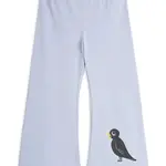 Dětské tepláky Mini Rodini Birds fialová barva, s potiskem, 2563011645