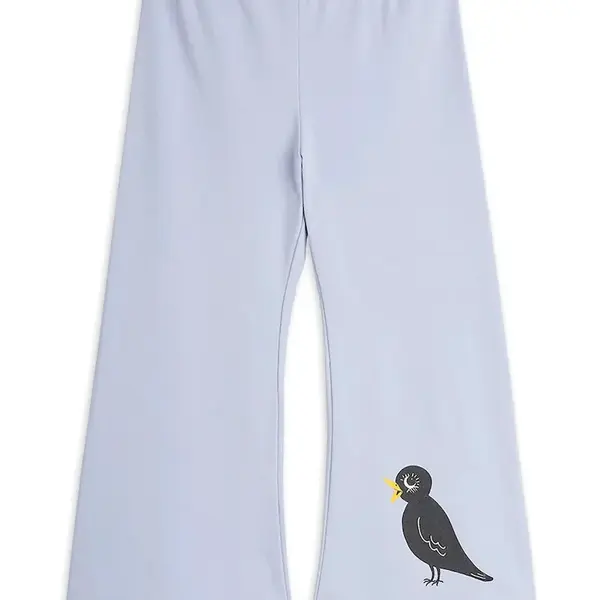 Dětské tepláky Mini Rodini Birds fialová barva, s potiskem, 2563011645