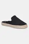 Espadrilky Toms METALLIC LINEN STRIPE černá barva, 10021880