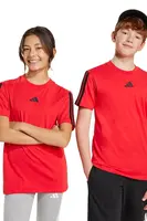 Dětské bavlněné tričko adidas červená barva, s aplikací, JD6489