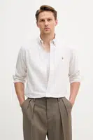 Bavlněná košile Polo Ralph Lauren pánská, béžová barva, regular, s límečkem button-down, 710953704