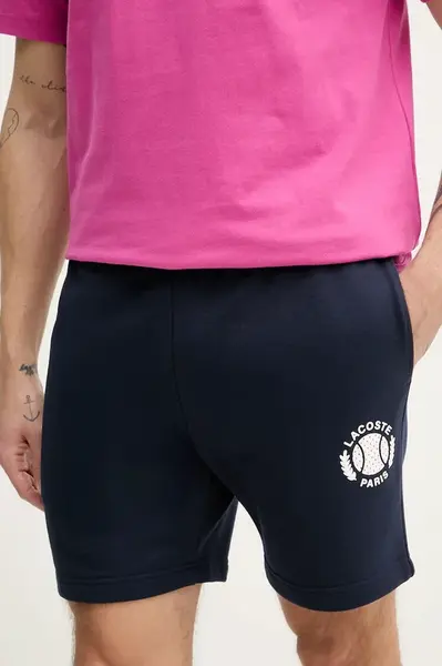 Kraťasy Lacoste pánské, tmavomodrá barva, GH9708