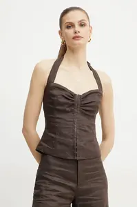 Lněná halenka Bardot RIXTON