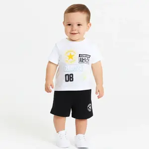 Converse logo aop ss tee + short set 74-80 cm