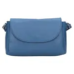 Dámská kožená crosbody kabelka Italia Mirabel - sytě modrá