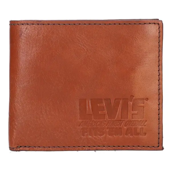 Pánská kožená peněženka Levis Almes - hnědá