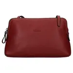 Kožená dámská crosbody kabelka Katana Mia - tmavě červená