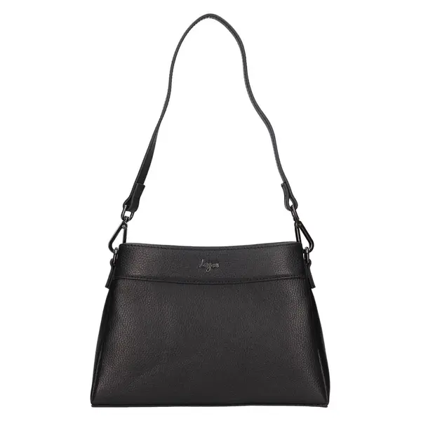Dámská kožená kabelka Lagen Alethe - černá