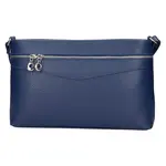 Dámská kožená crossbody kabelka Italia Benea - tmavě modrá