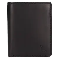Menšia pánska kožená peňaženka Lagen Peridot - čierna