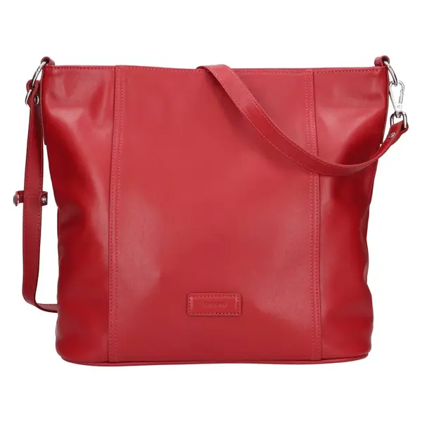 Dámska kožená kabelka cez rameno Katana Botilda - červená