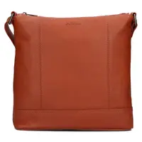 Dámska kožená crossbody kabelka Justified Magda - koňak