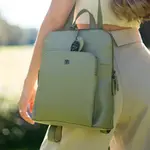 Dámsky kožený batoh Bellicci Candence - svetlo zelená