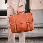 Pánska kožená aktovka Sparwell Berno - koňak