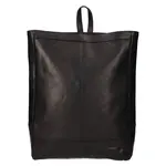 Veľký kožený trendy batoh SendiDesign Artur - čierna