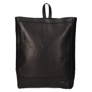 Veľký kožený trendy batoh SendiDesign Artur - čierna