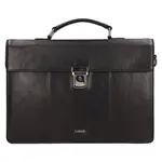 Pánská kožená aktovka Lagen Helcel - černá