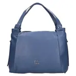 Dámska kožená kabelka Gianní Conti Marcela - modrá