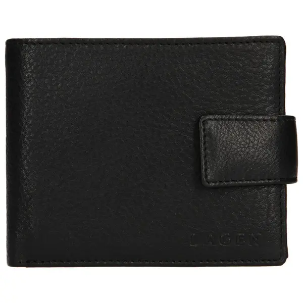 Pánská kožená peněženka Lagen Kanno - černá