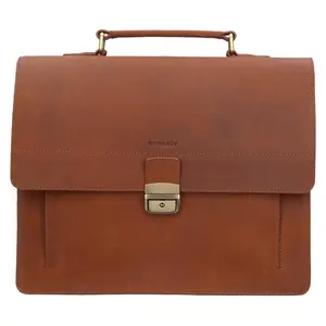 Pánska kožená aktovka Burkely Dean - koňak