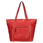 Dámska kožená kabelka Gianní Conti Agáte - červená