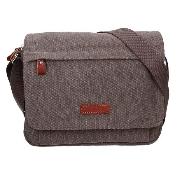 Unisex taška cez rameno Katana Madrid - svetlo hnedá