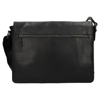 Pánska kožená taška cez rameno Berdiri Dennis - čierna