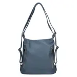 Dámska kožená batôžko kabelka Italia Maura - modrá