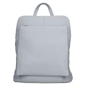 Dámska kožená batôžko-kabelka Italia Ella - svetlo modrá