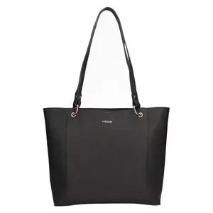 Dámska kožený kabelka Lagen Lidda - čierna