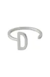Strieborný prsteň Design Letters