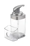 Dávkovač tekutín s nádobou na špongiu Simplehuman