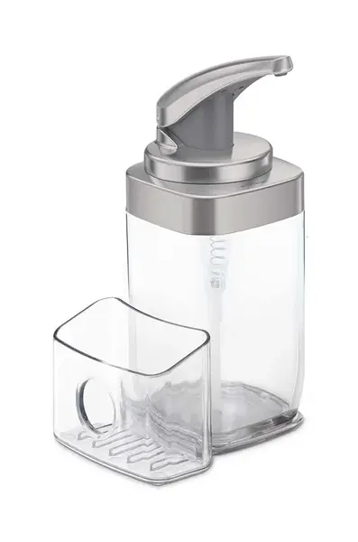 Dávkovač tekutín s nádobou na špongiu Simplehuman