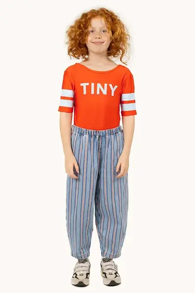Detské bavlnené nohavice Tinycottons STRIPES MULTICOLOR PANT