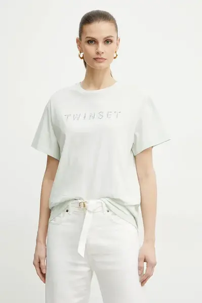 Twinset Bavlnené tričko Twinset