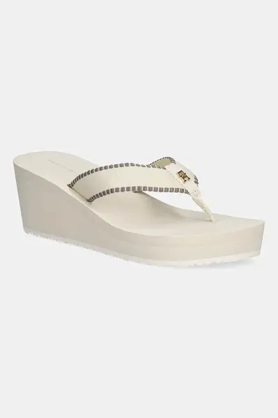 Šľapky Tommy Hilfiger WEDGE BEACH SANDAL
