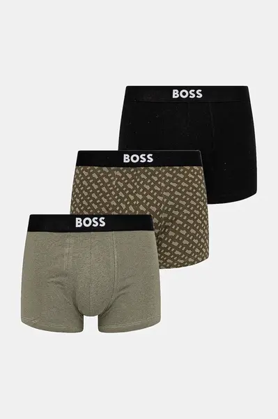 BOSS boxerky pánske bavlnené Trunk 3P BOSS ONE D 3-pack