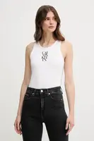 Top Calvin Klein Jeans biela farba, LV044C219G